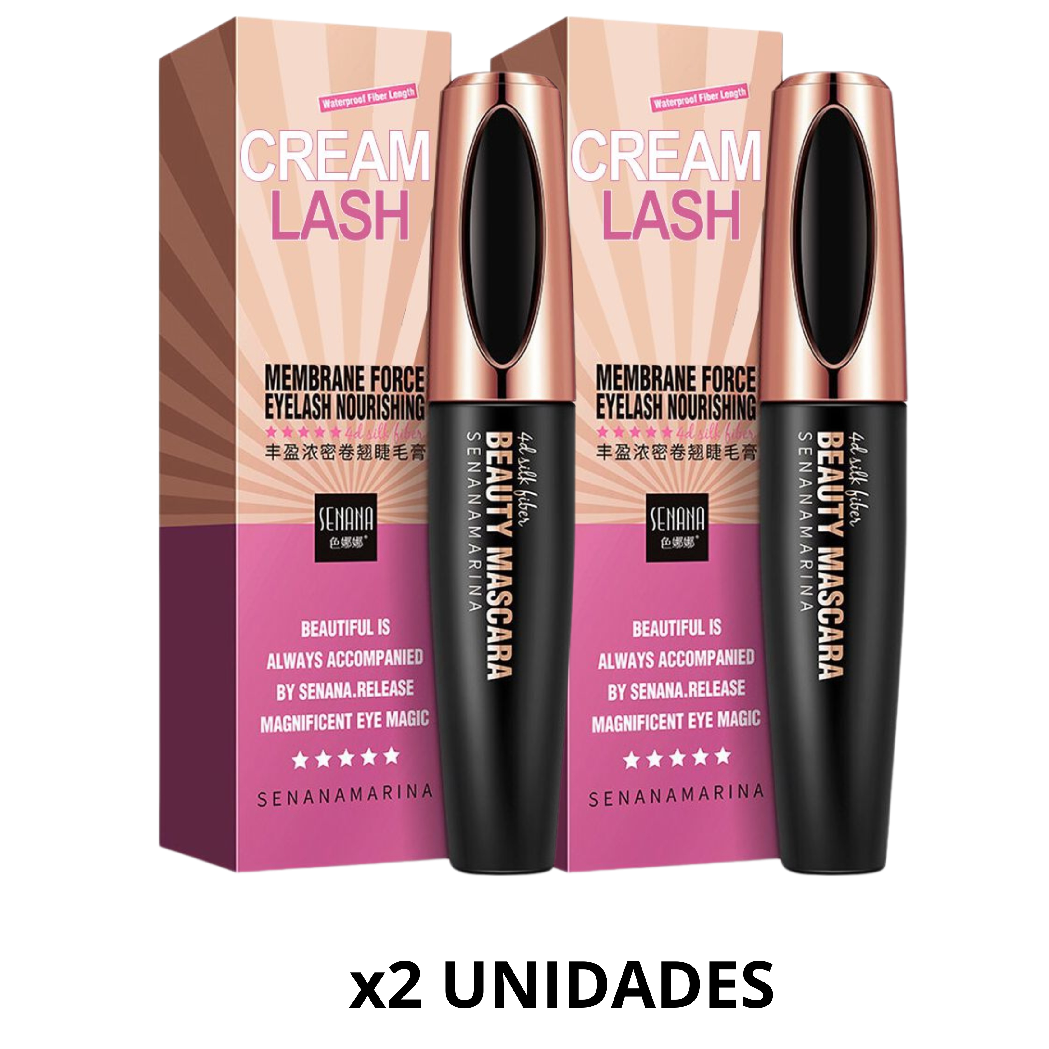 Pestañina Cream Lash Senana x 2 Unidades